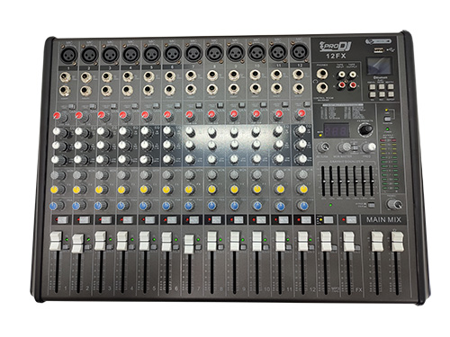 Mezclador Análogo Pro DJ 12FX