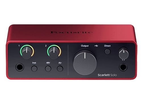 Interface Focusrite Scarlet solo estudio 4G