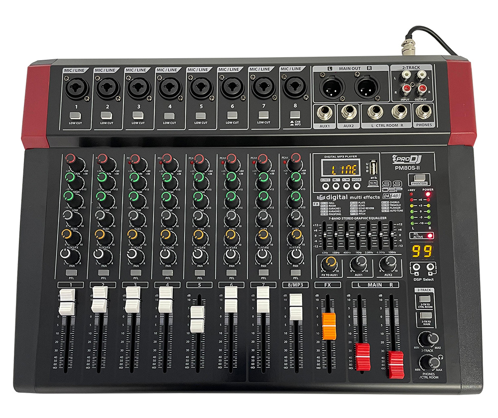 Mezclador Análogo Pro DJ PM80S-II